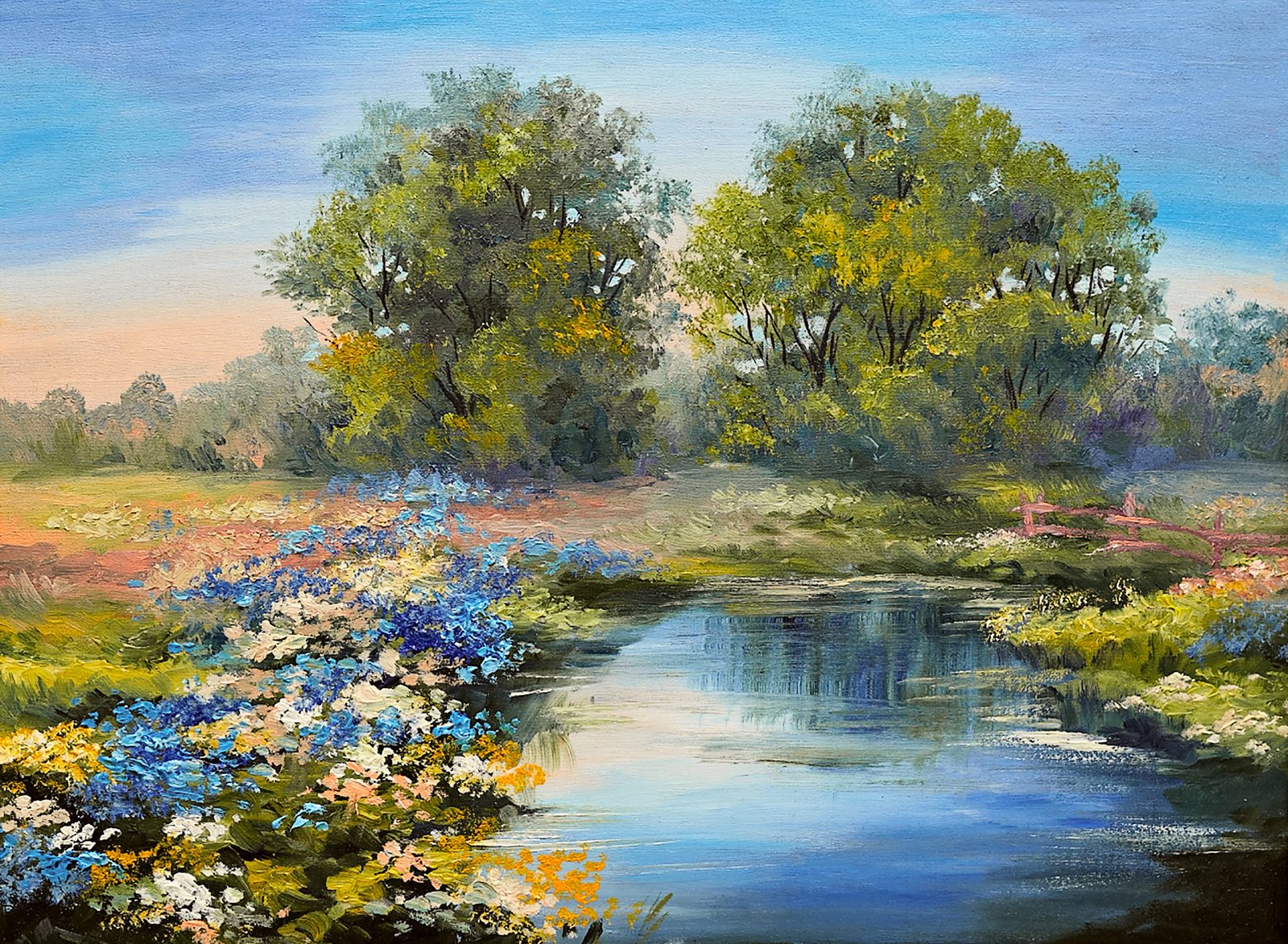 Oil painting demo